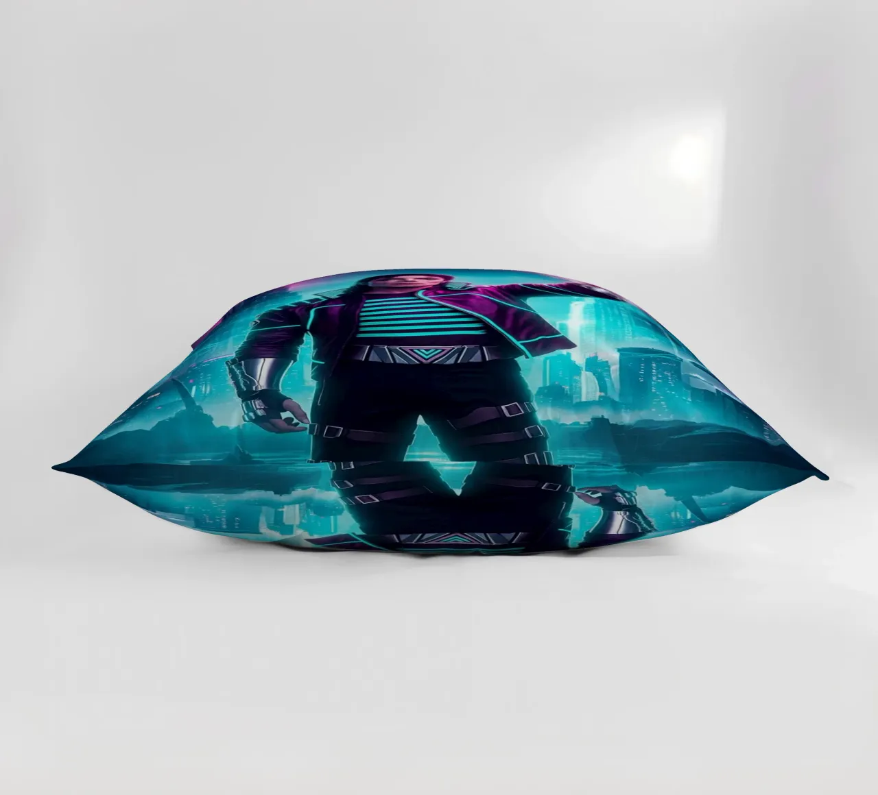 Michael Jackson - Cyber Punk art style (4) cuscino da Lembayung art