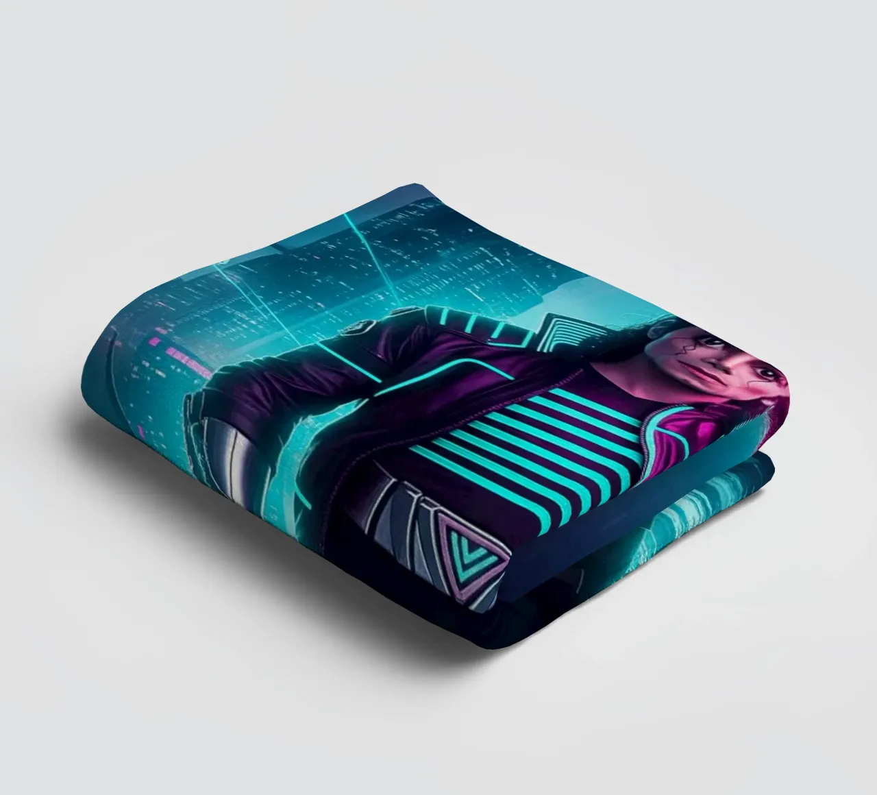 Michael Jackson - Cyber Punk art style (4) asciugamano da bagno da Lembayung art