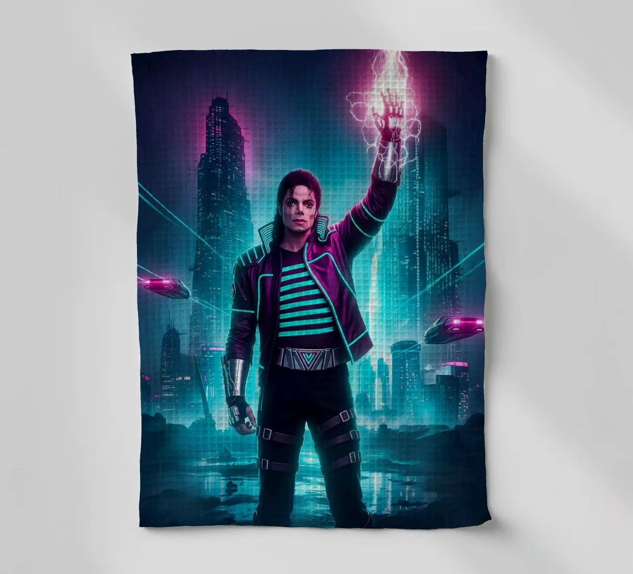 Michael Jackson - Cyber Punk art style (4) canovaccio da cucina da Lembayung art