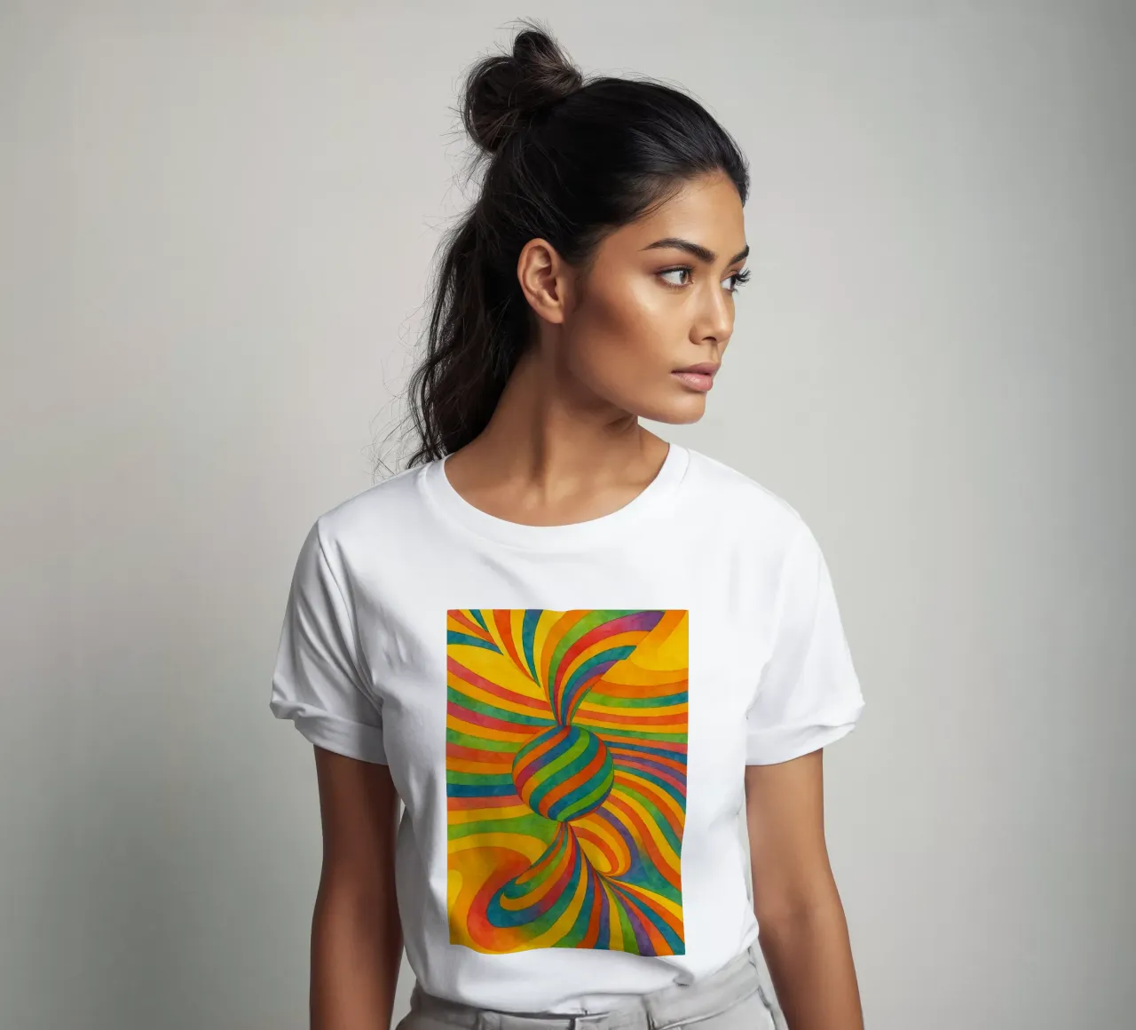 ball circular abstract drawing ilustration t-shirt by Permatax