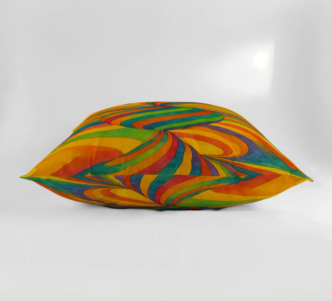 ball circular abstract drawing ilustration decorative cushion by Permatax