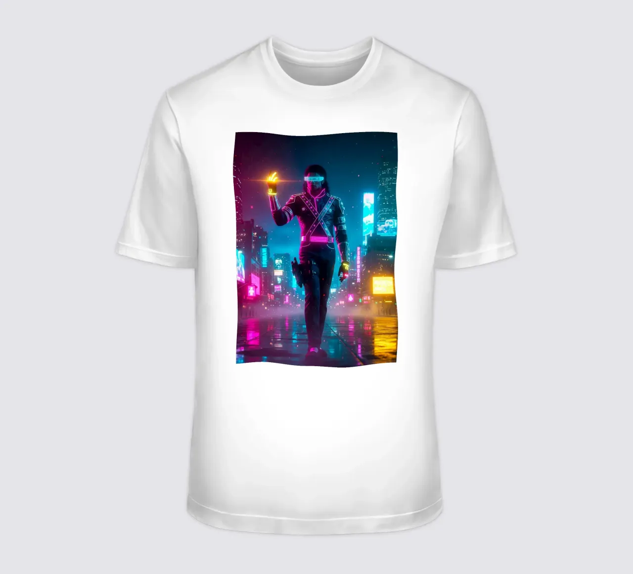 Michael Jackson - Cyber Punk art style (5) t-shirt da Lembayung art