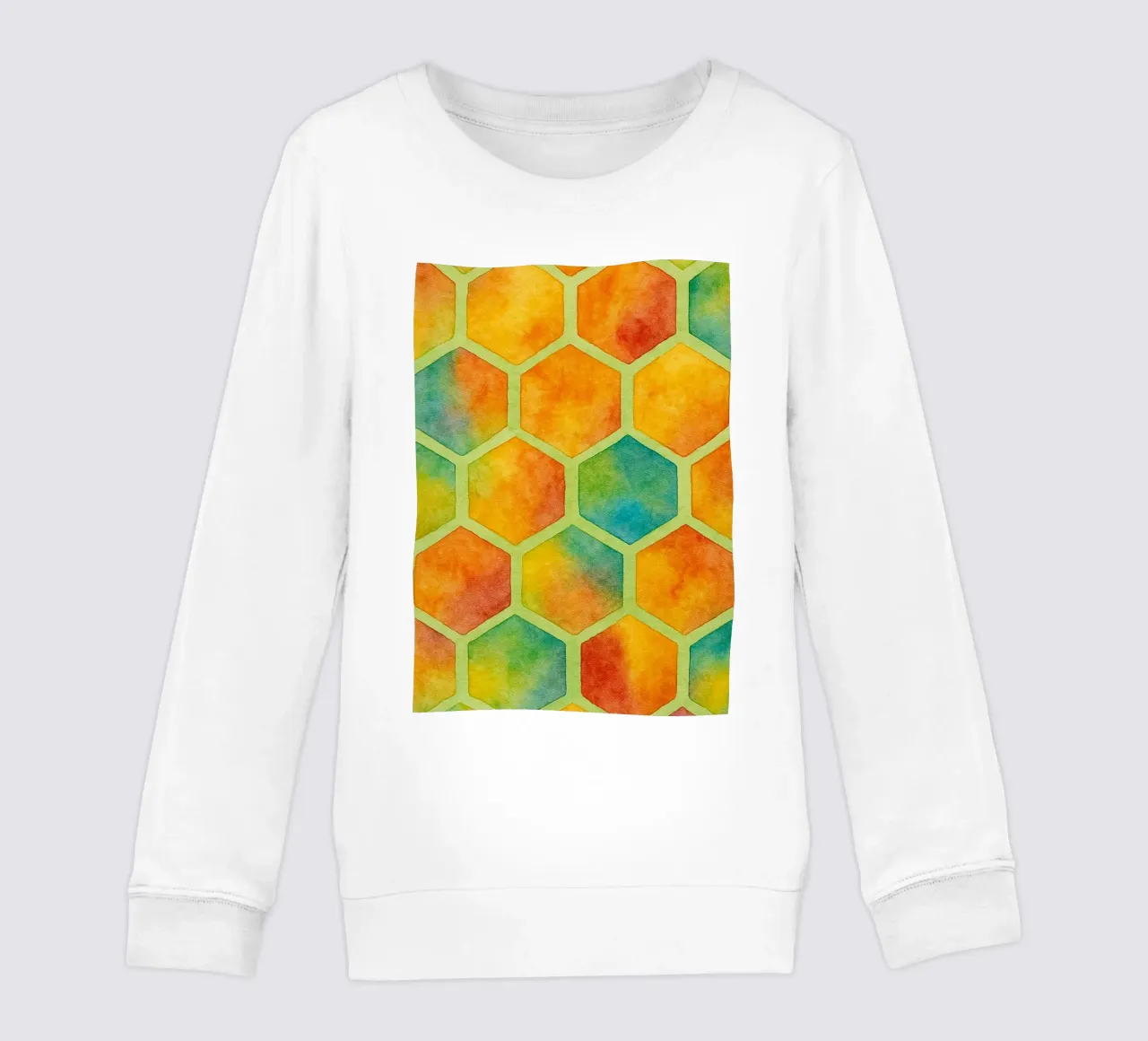 bee hive abstract drawing ilustration kids sweatshirt by Permatax