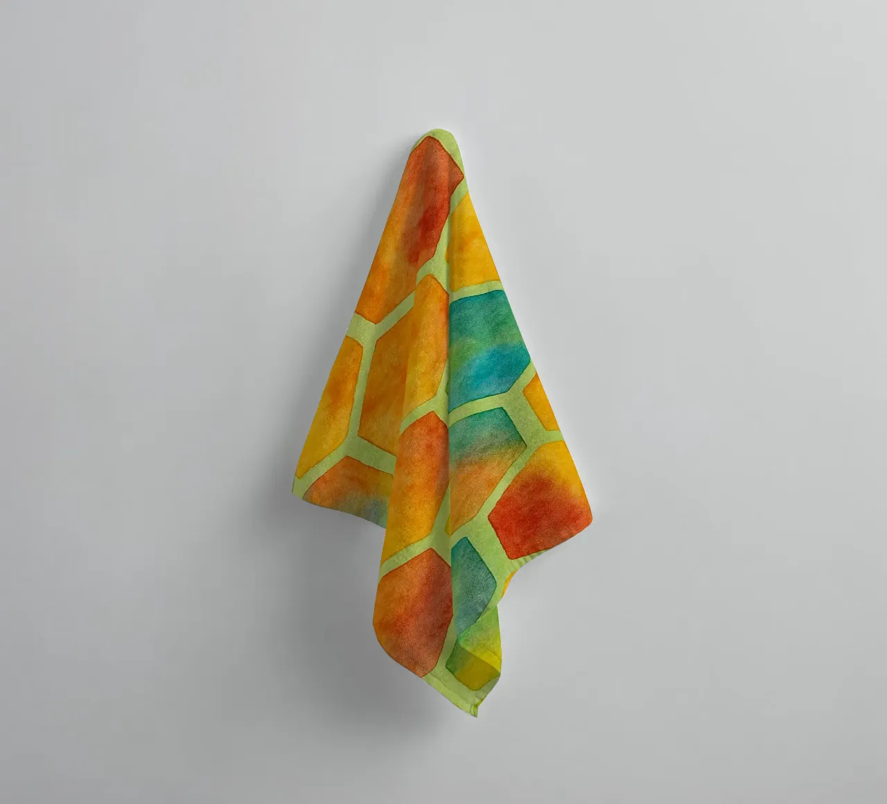 bee hive abstract drawing ilustration towel by Permatax