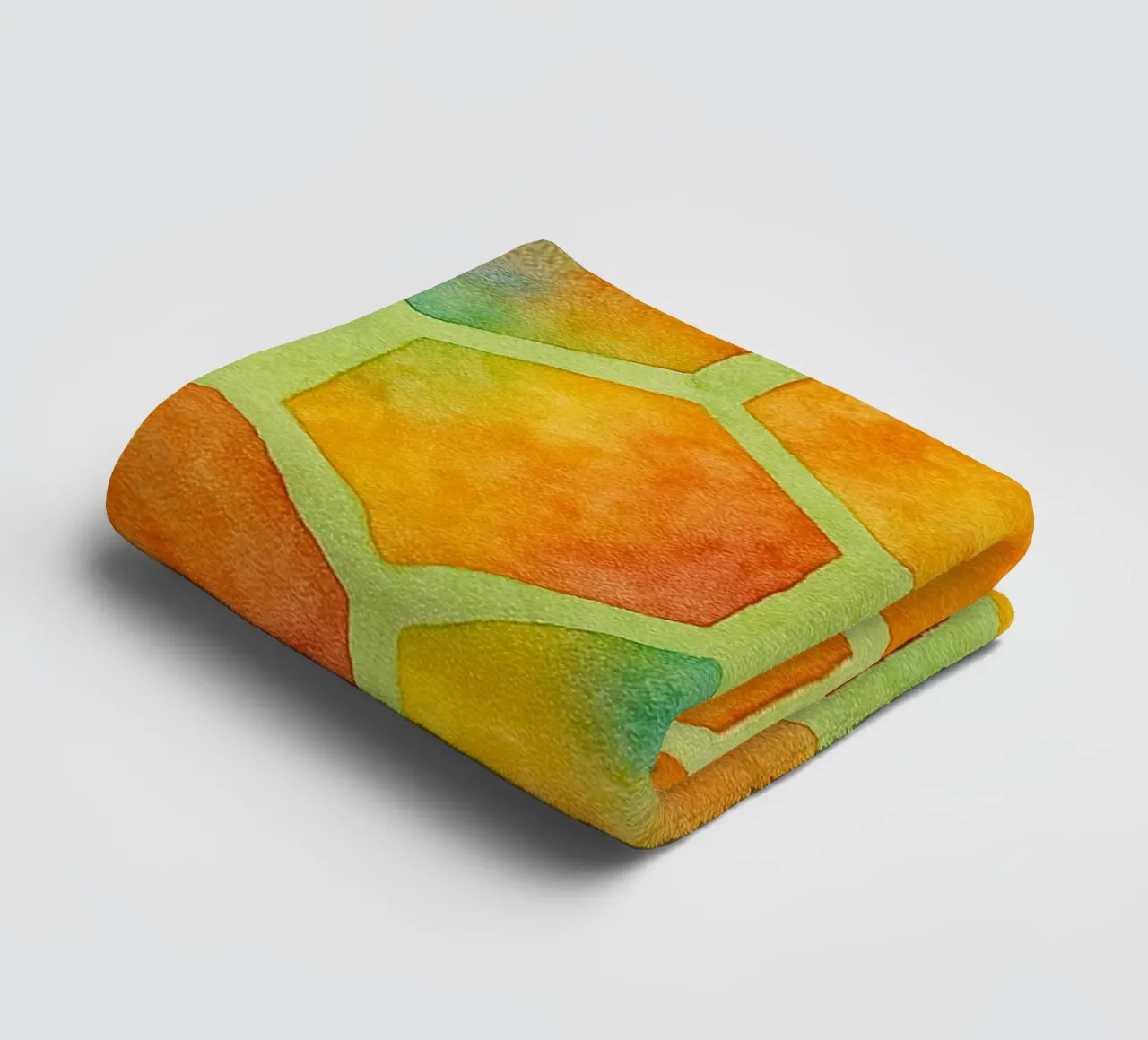 bee hive abstract drawing ilustration towel by Permatax