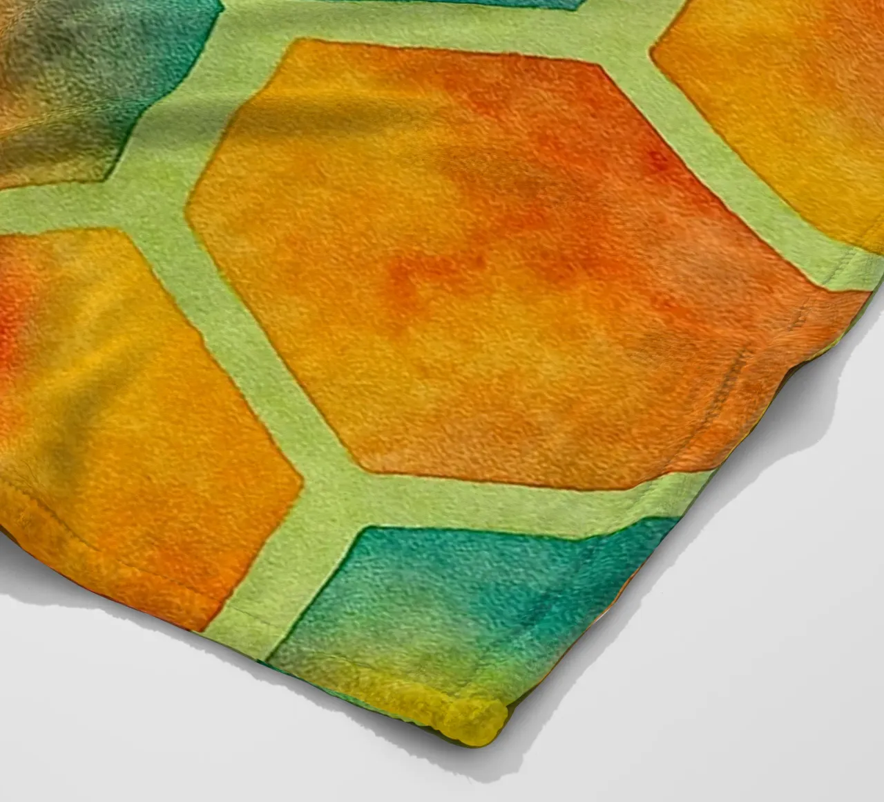 bee hive abstract drawing ilustration fleece blanket by Permatax