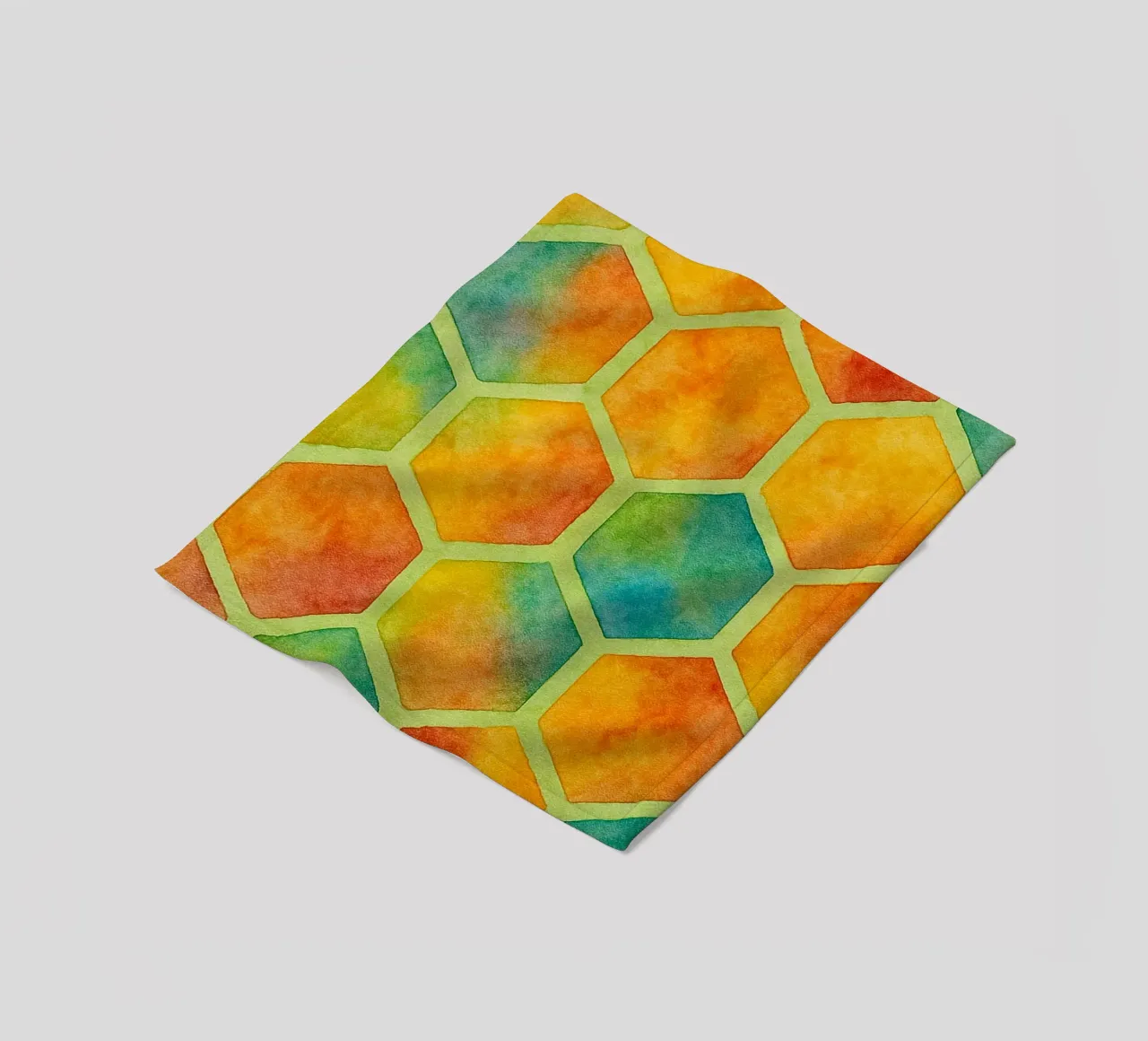 bee hive abstract drawing ilustration fleece blanket by Permatax