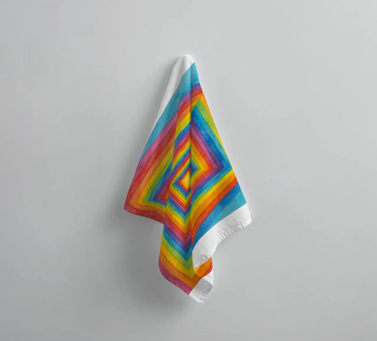 box-shaped hallway abstract drawing ilustration towel by Permatax