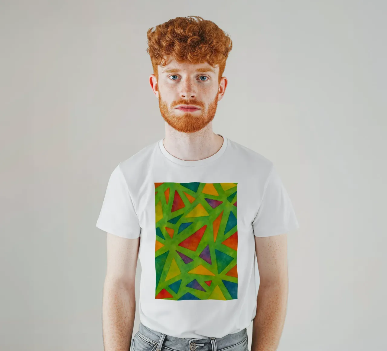 ruptura dibujo abstracto ilustración camiseta de Permatax