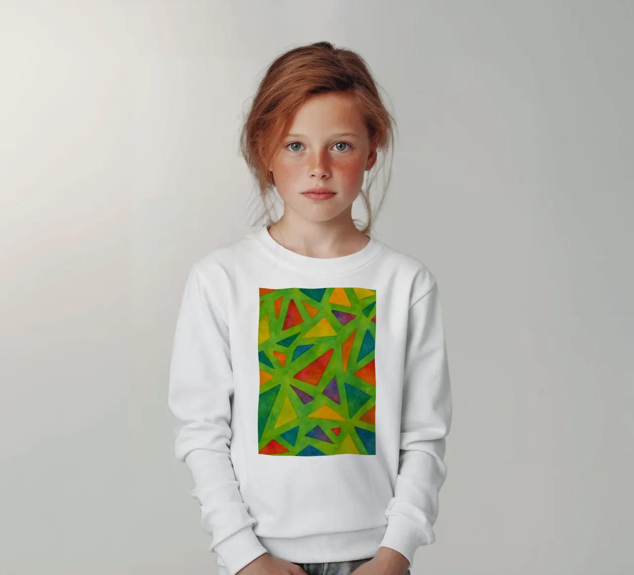 break abstract drawing ilustration kids sweatshirt by Permatax