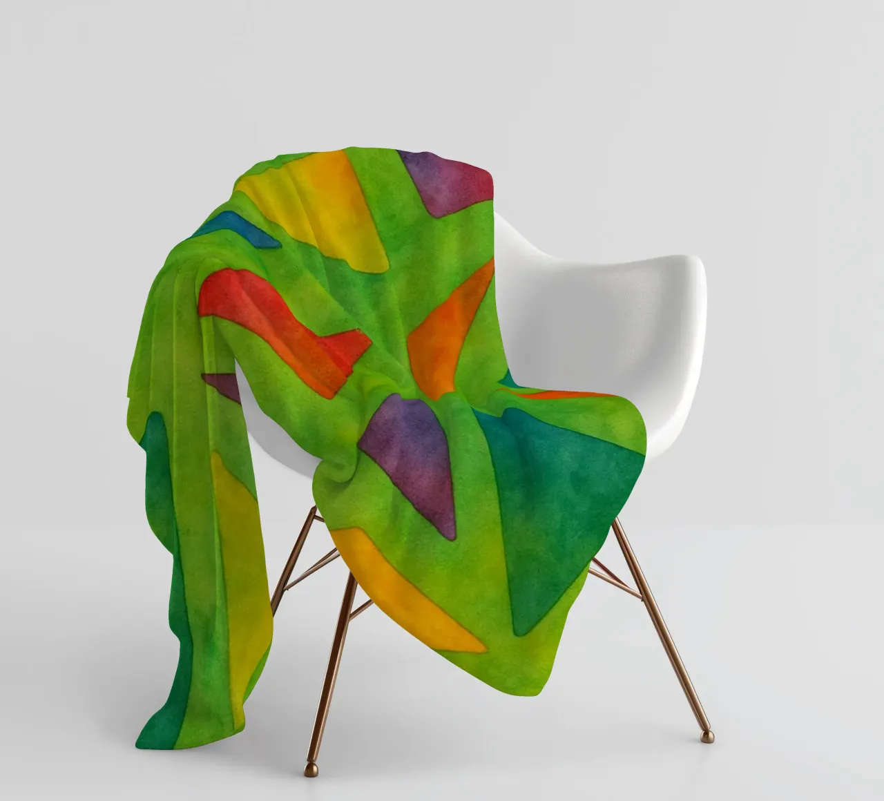 break abstract drawing ilustration fleece blanket by Permatax