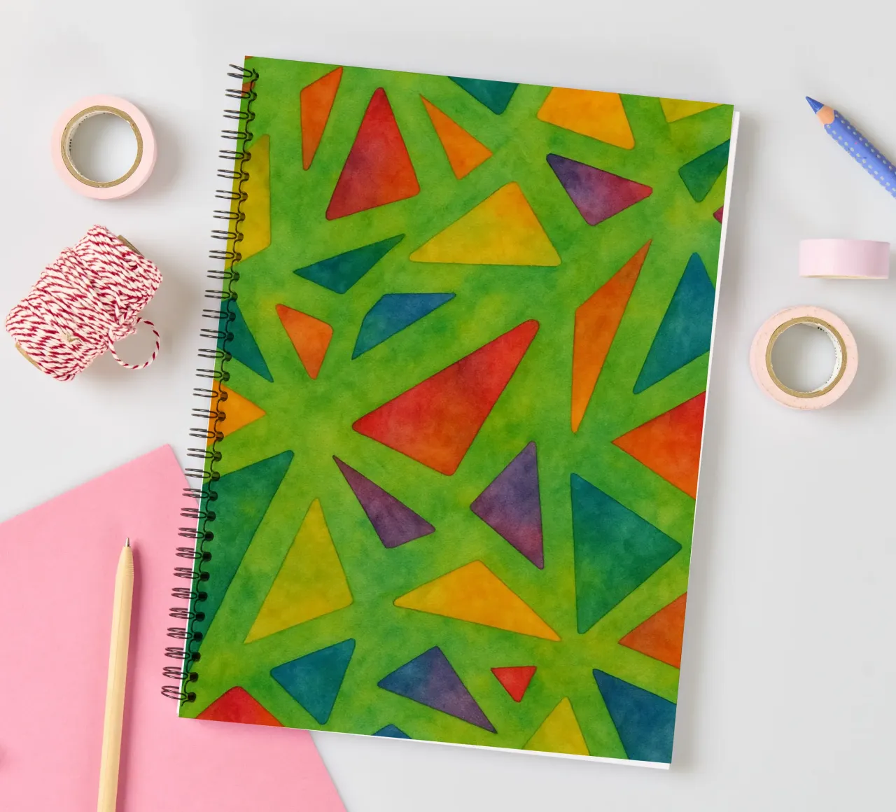 pausa disegno astratto ilustrazione diario ad anelli da Permatax