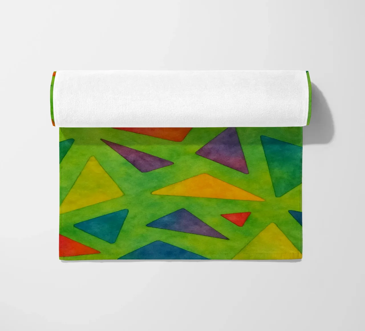 break abstract drawing ilustration beach towel by Permatax
