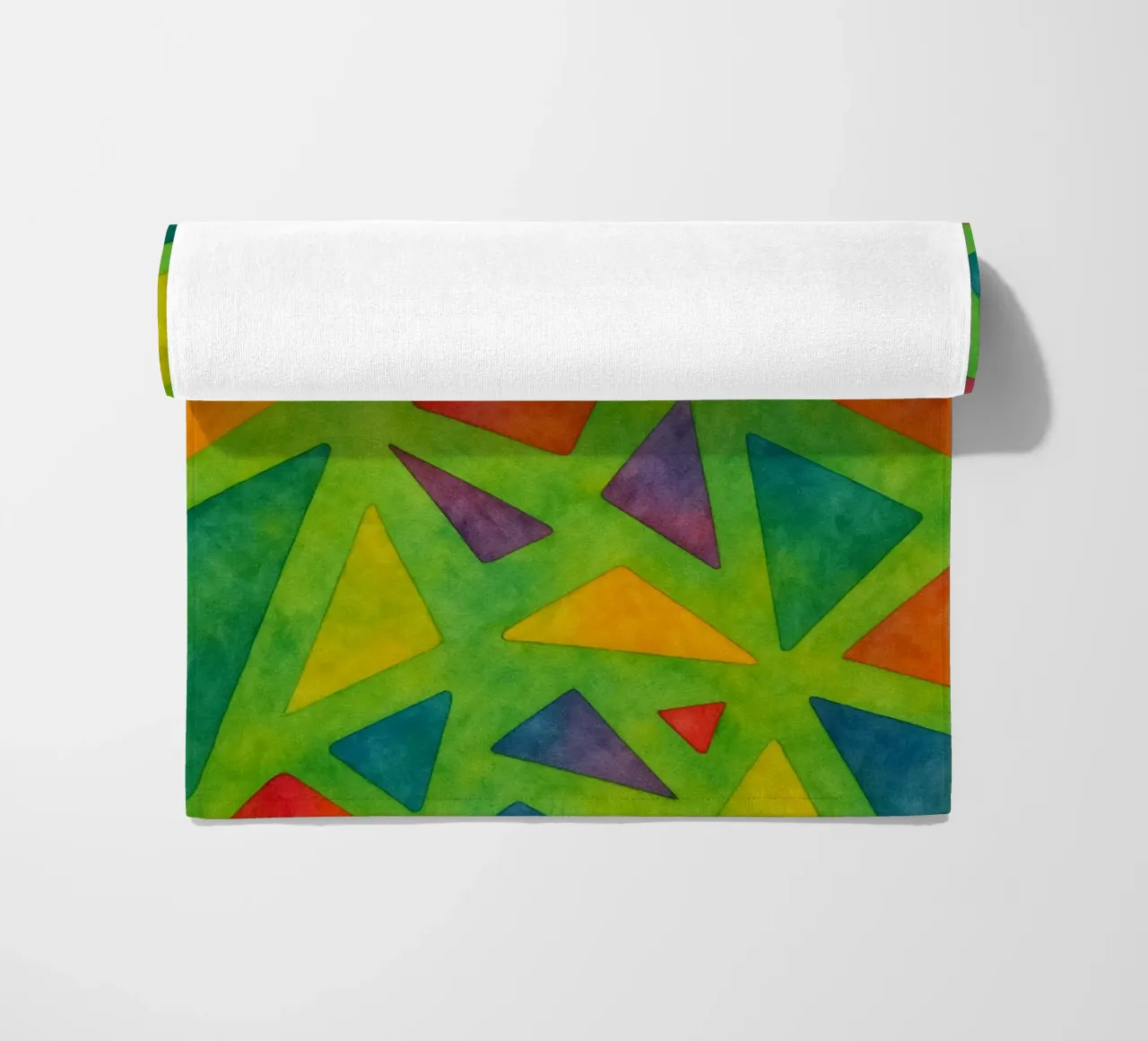break abstract drawing ilustration beach towel by Permatax