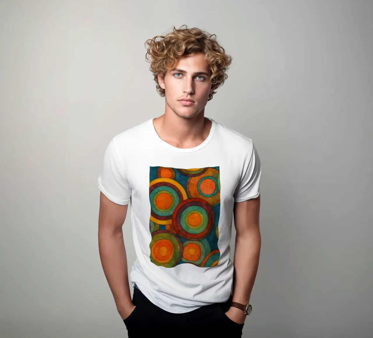 Ilustración de un círculo camiseta de Permatax