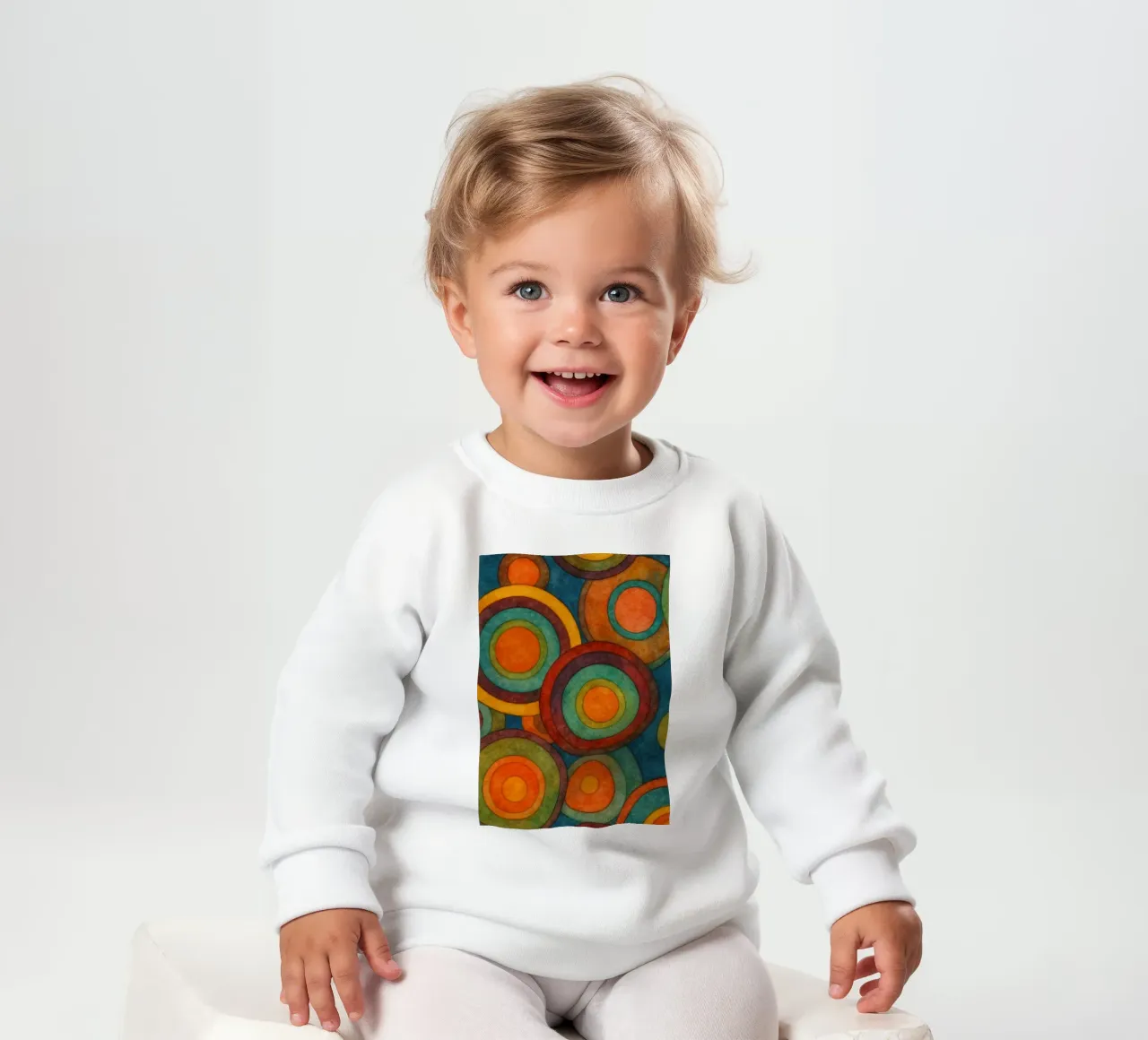 Ilustración de un círculo sudadera de bebé de Permatax