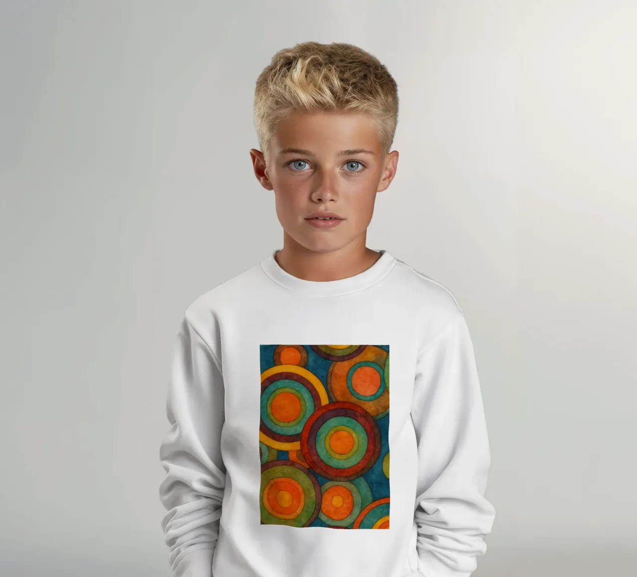 Ilustración de un círculo sudadera para niño de Permatax