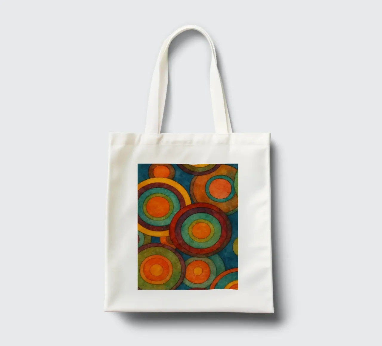 Ilustración de un círculo tote bag de Permatax