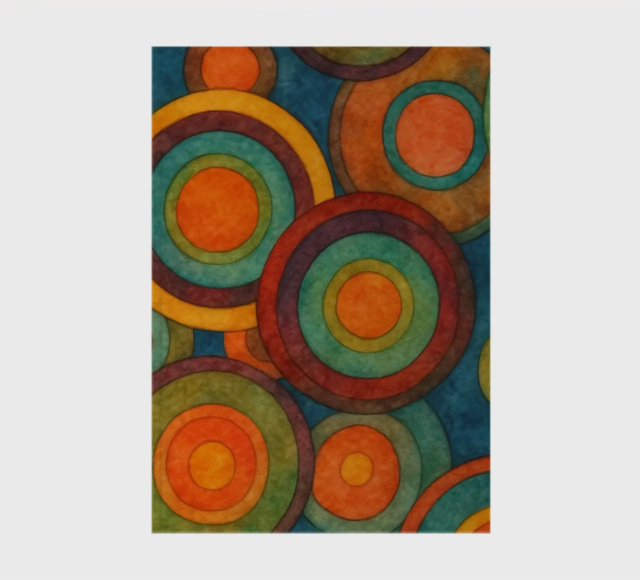 Circle drawing ilustration notebook by Permatax