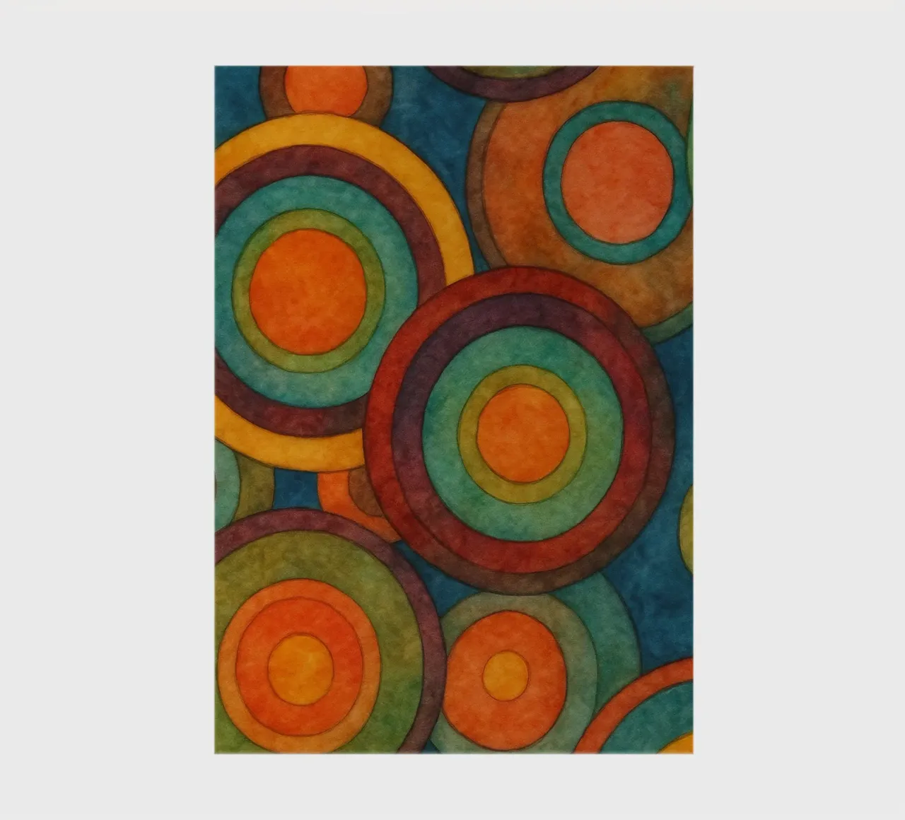 Circle drawing ilustration notebook by Permatax