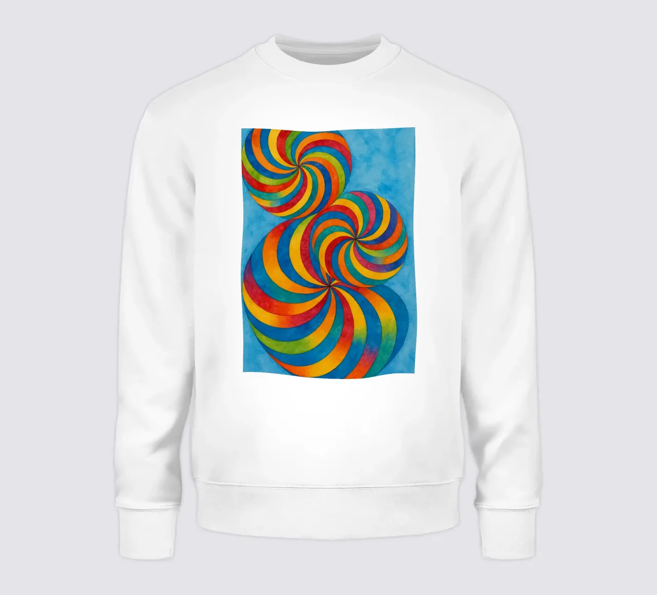 dibujo circular abstracto ilustración sudadera de Permatax
