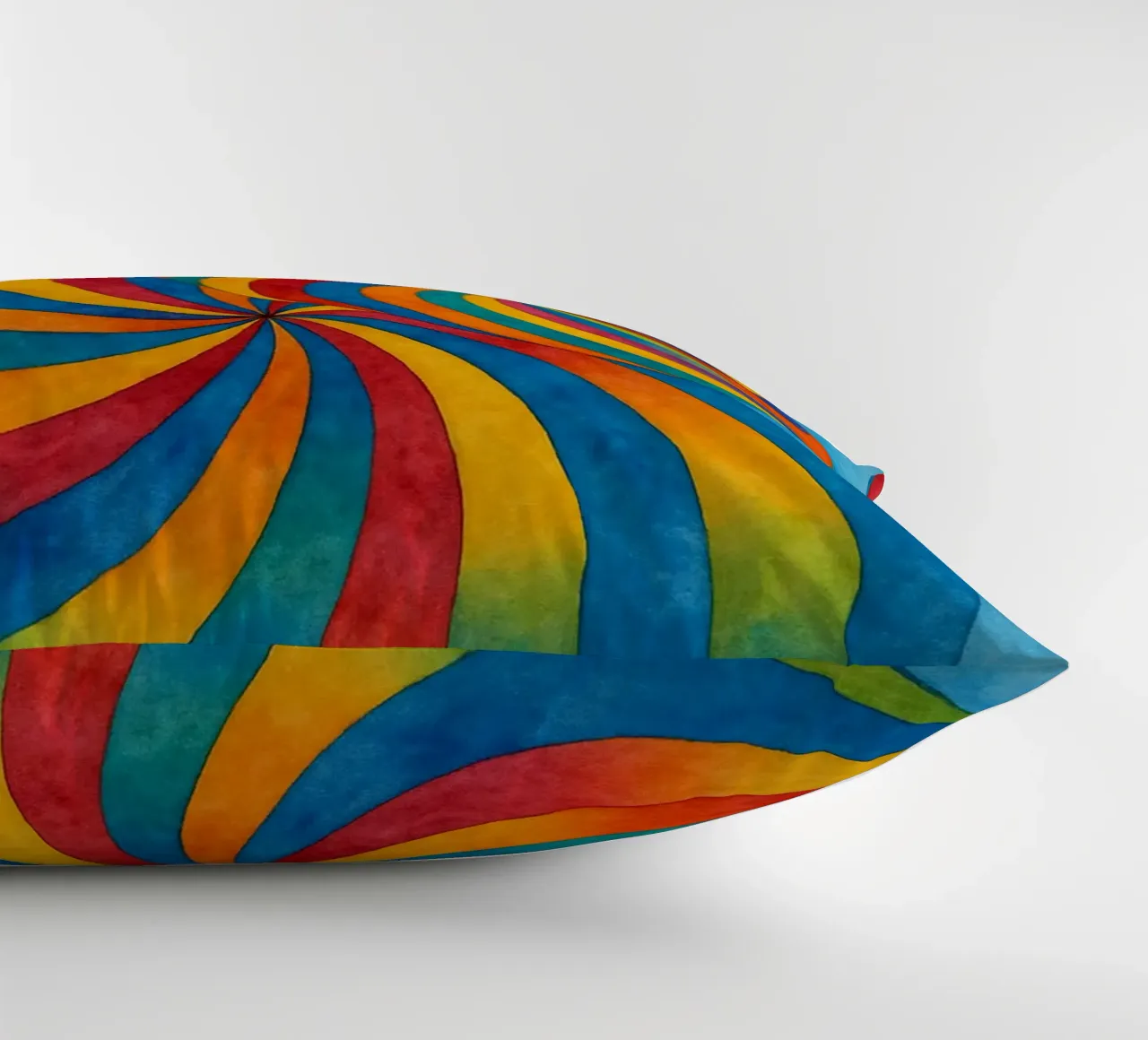 dessin abstrait circulaire ilustration coussin de Permatax