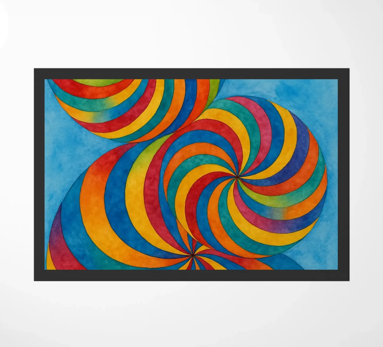 dibujo circular abstracto ilustración felpudo de Permatax