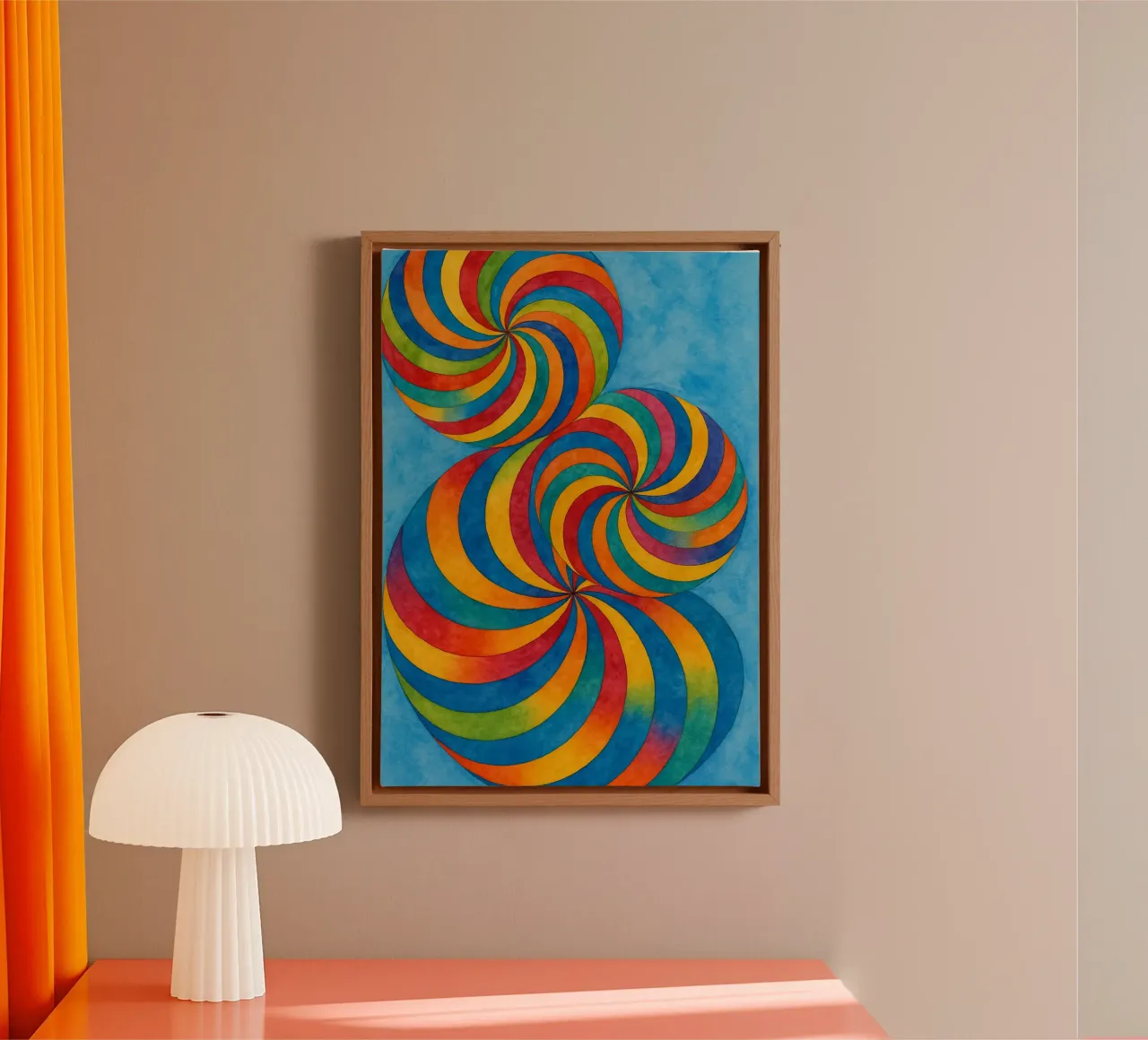 circular abstract drawing ilustration canvas by Permatax