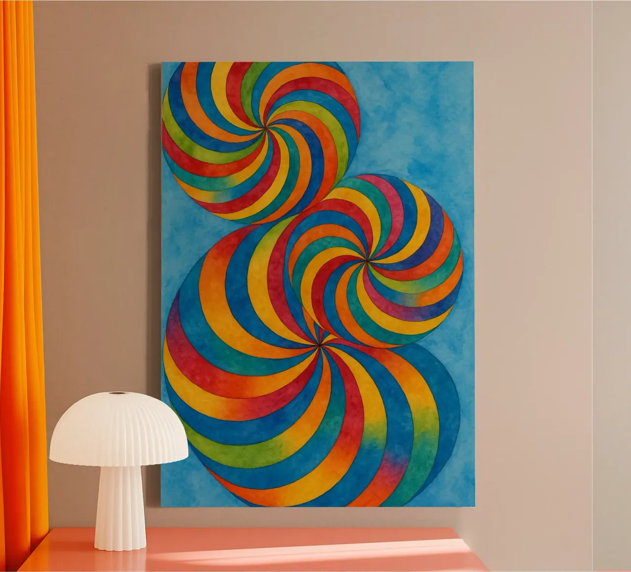 circular abstract drawing ilustration canvas by Permatax