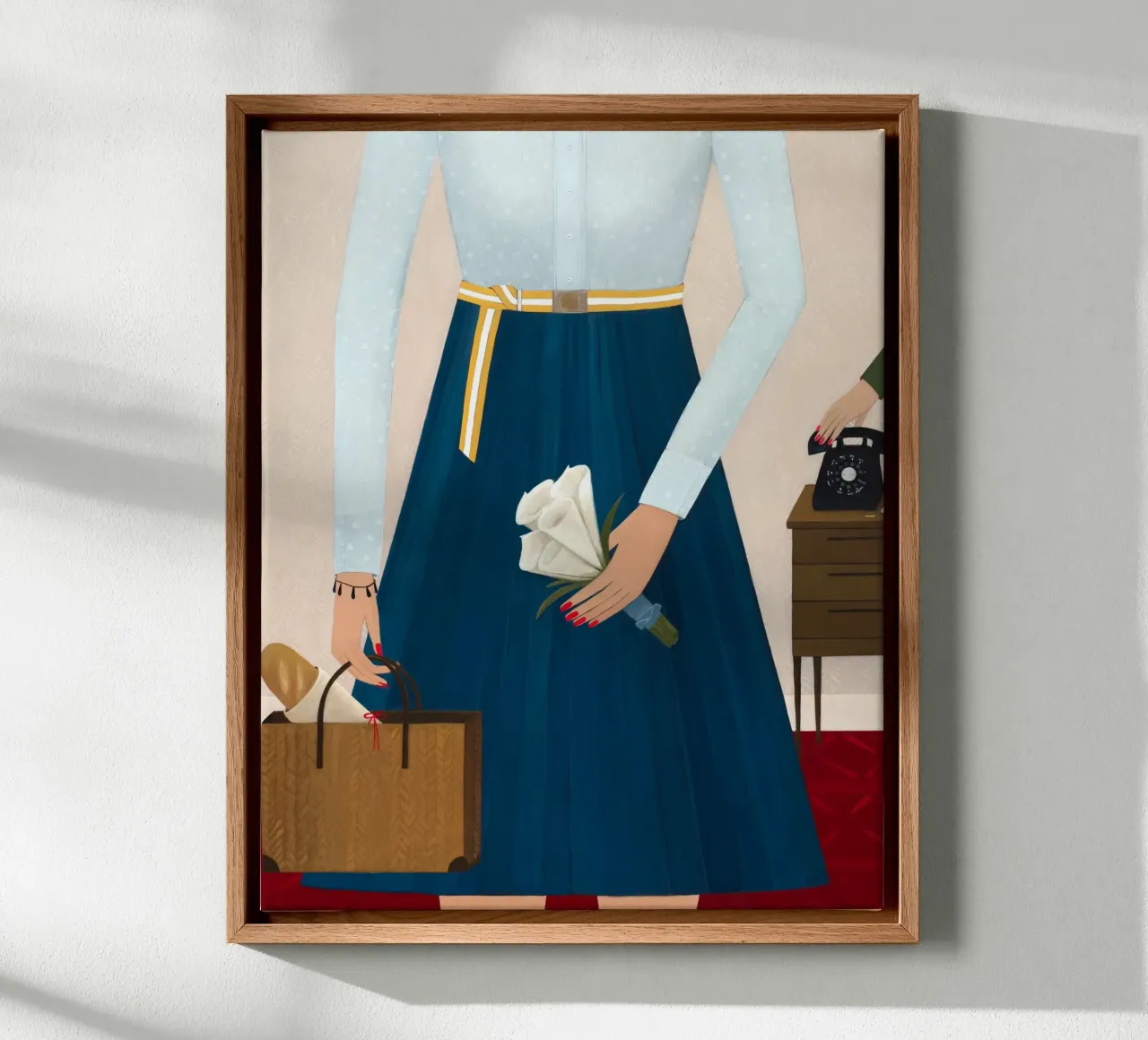Angela Burson - Dinner Party tela con Cornice a cassetta da Seilerprints