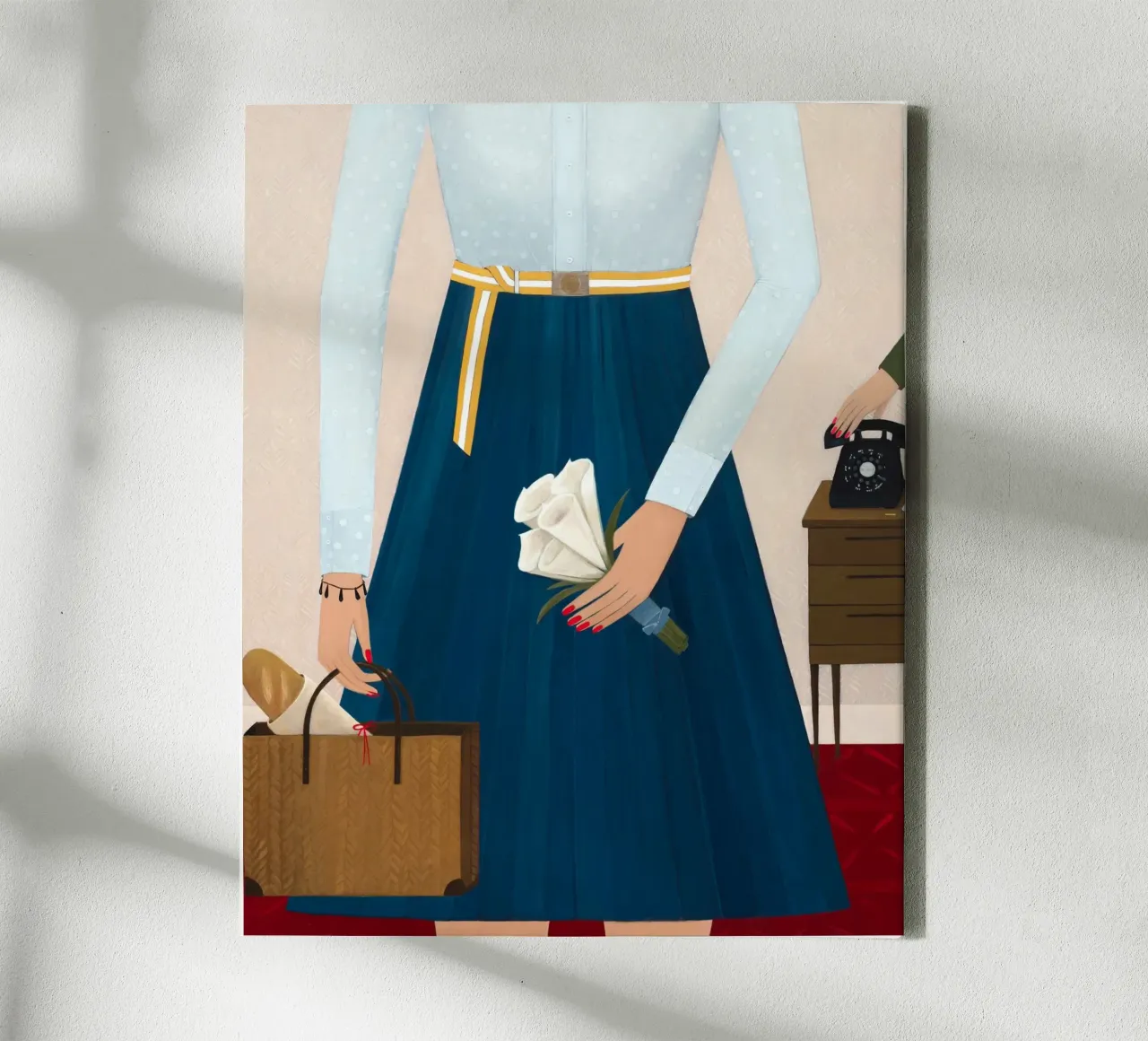 Angela Burson - Dinner Party tela con Cornice a cassetta da Seilerprints