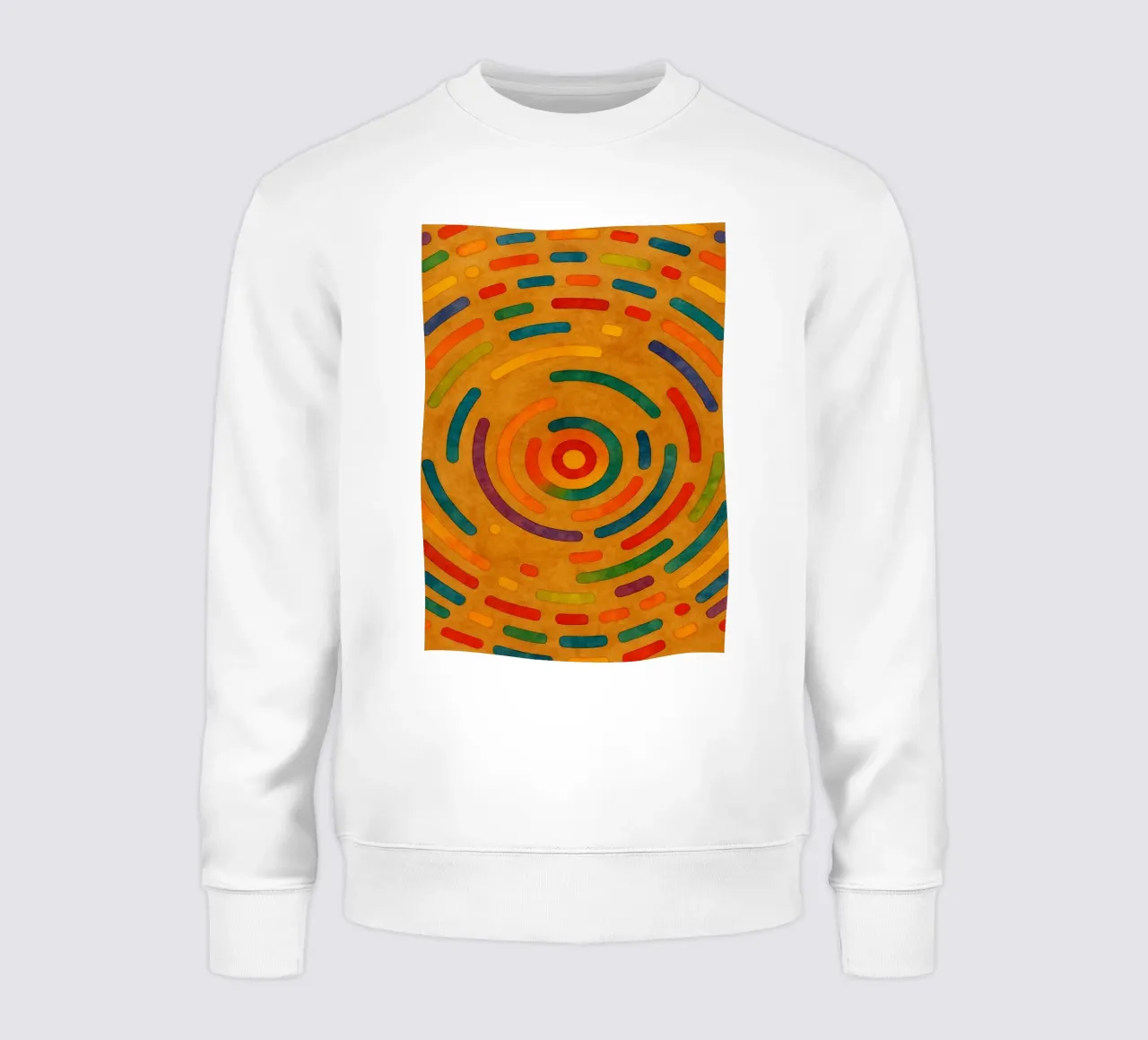 labyrint omtrek abstracte tekening ilustratie sweatshirt van Permatax