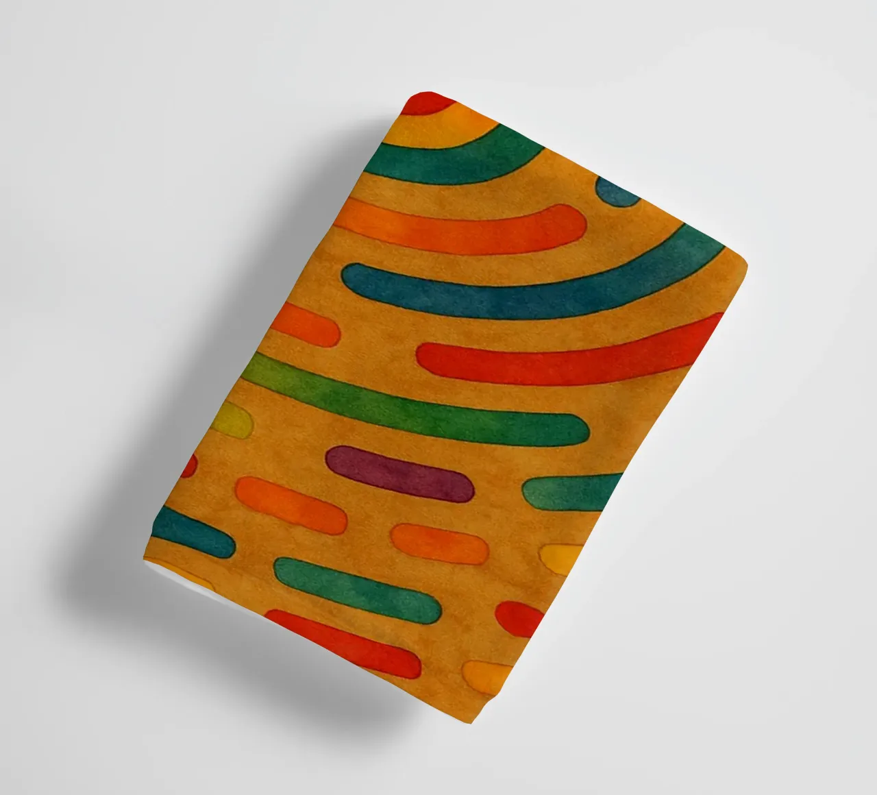 labyrint omtrek abstracte tekening ilustratie badhanddoek van Permatax
