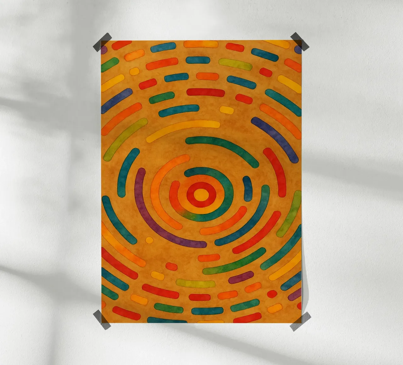labyrint omtrek abstracte tekening ilustratie hahnemühle van Permatax
