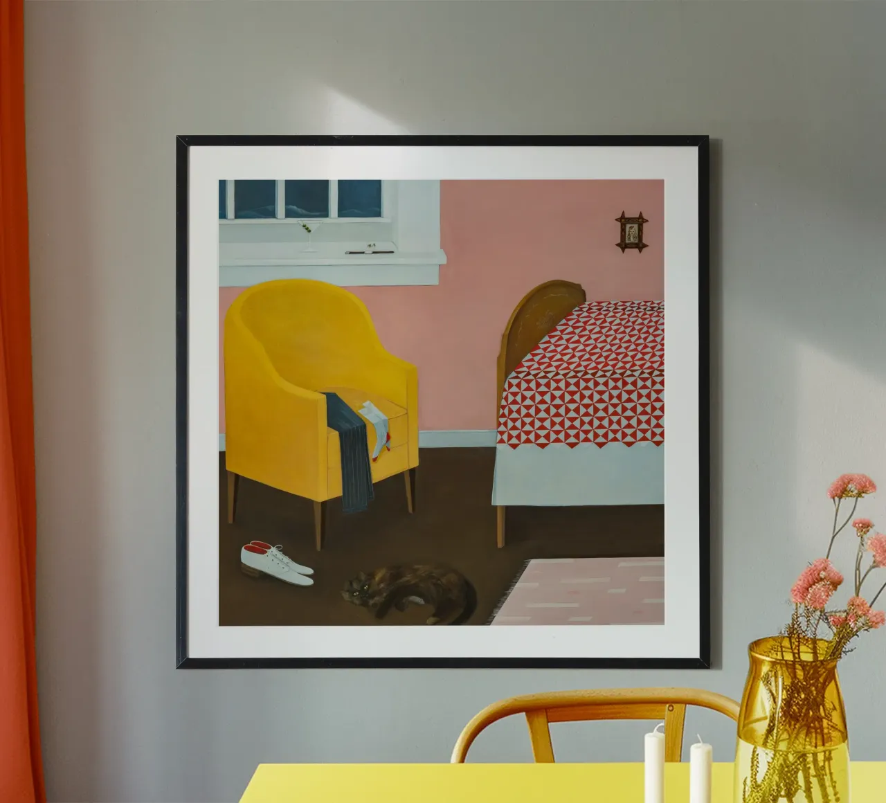 Angela Burson La balena poster con telaio in plastica da Seilerprints
