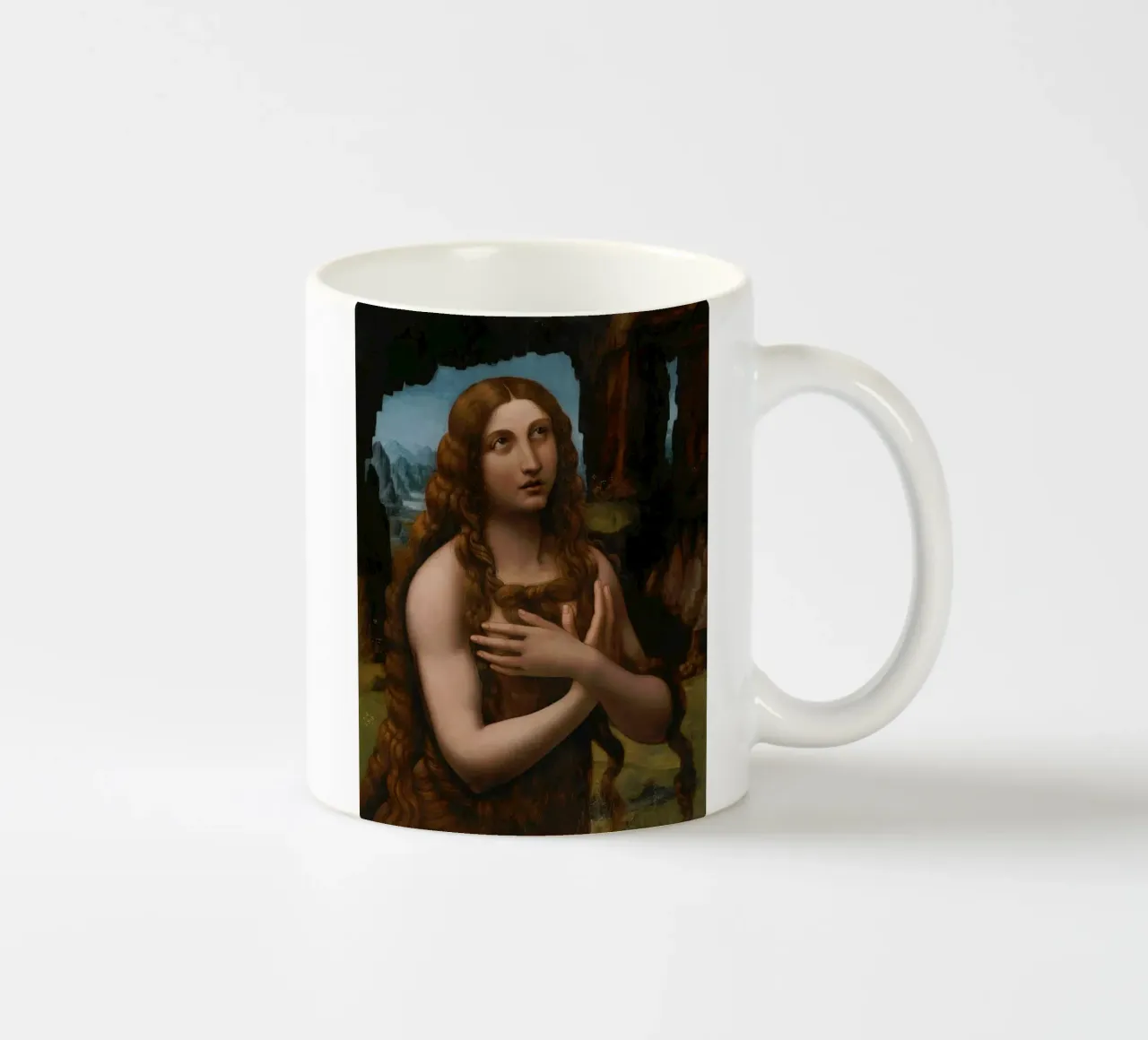 Magdalena in berouw keramische mok van NelidaRMackey