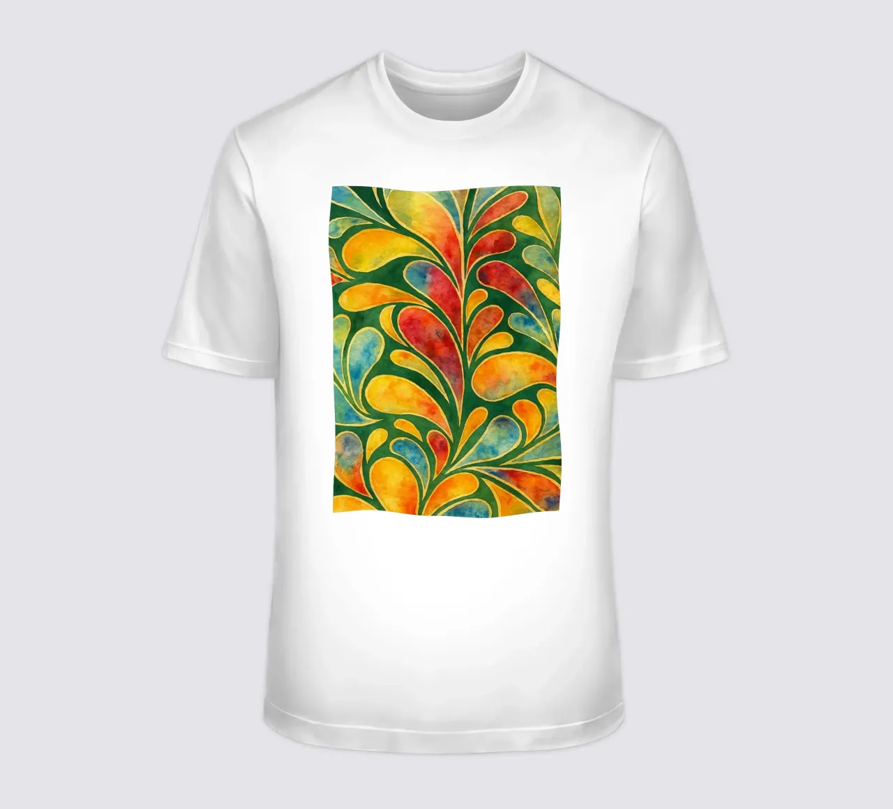 gebladerte abstracte tekening ilustratie t-shirt van Permatax