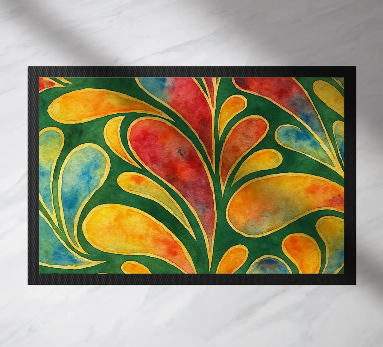 leafage disegno astratto ilustrazione zerbino da Permatax