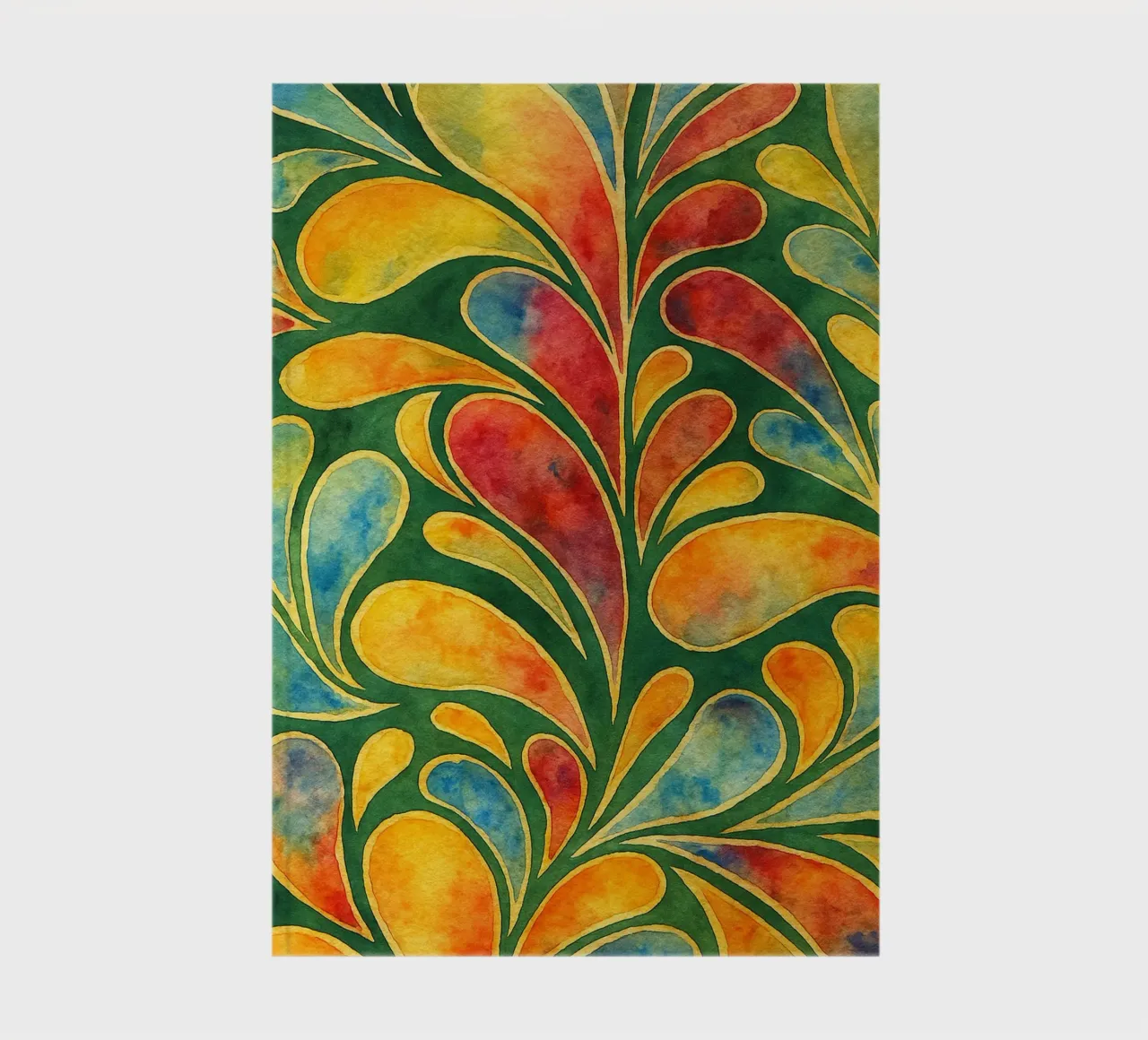leafage abstract drawing ilustration notebook by Permatax