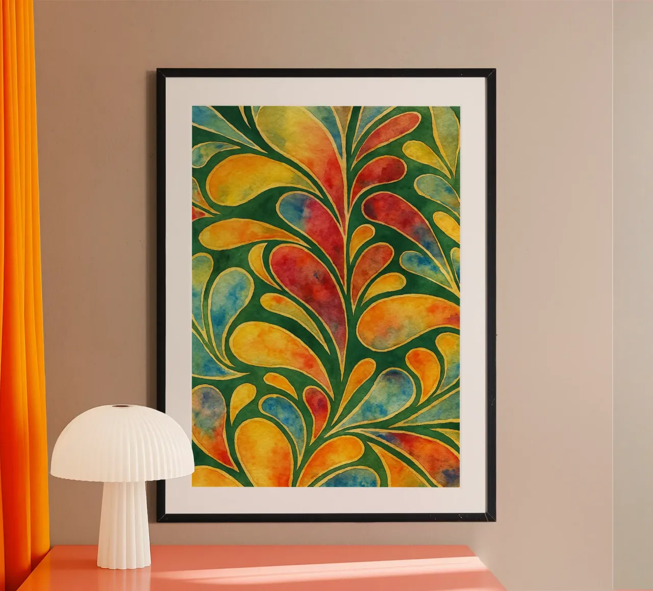 gebladerte abstracte tekening ilustratie hahnemühle van Permatax