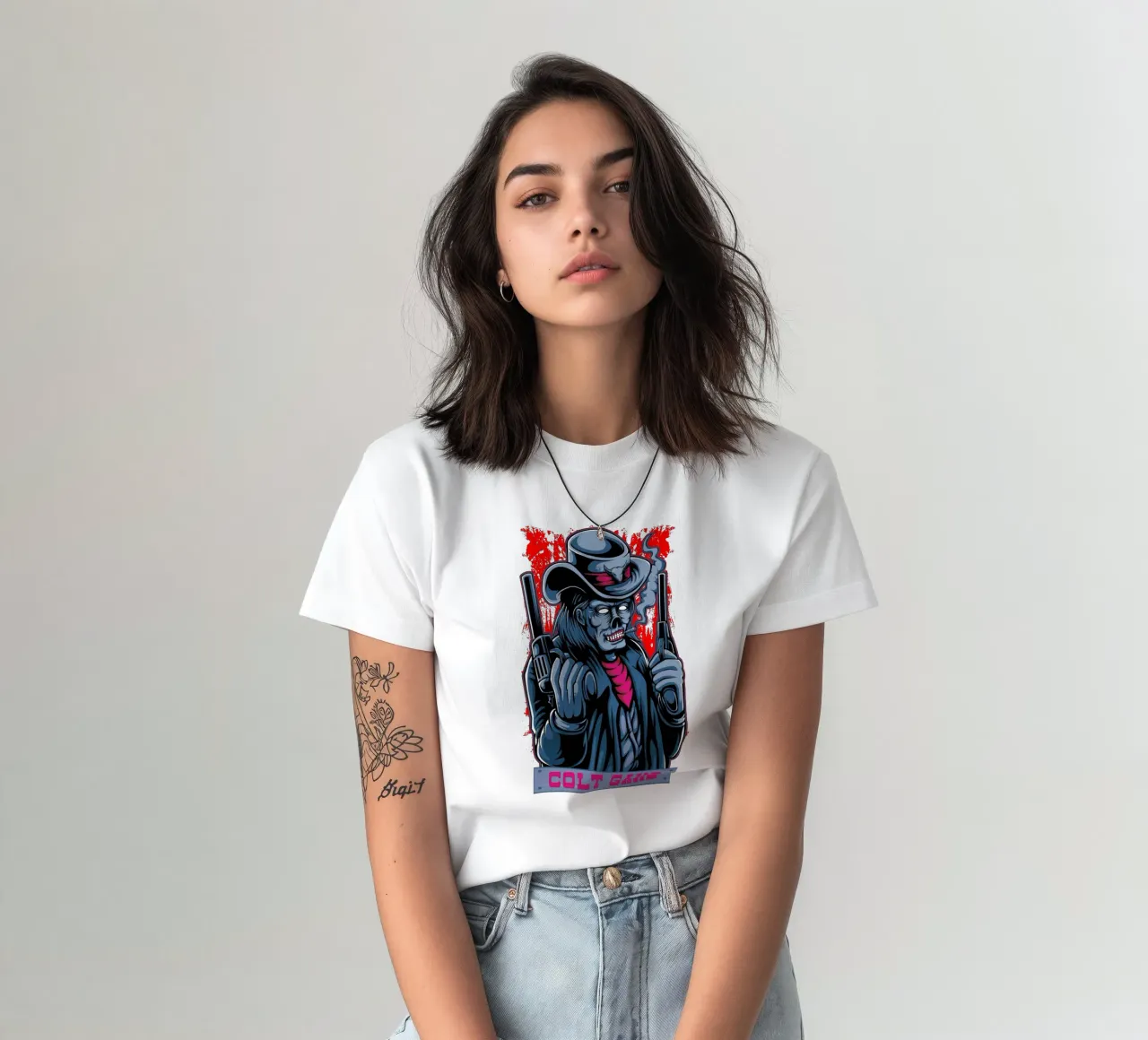 Colt Game Illustration t-shirt by Cute