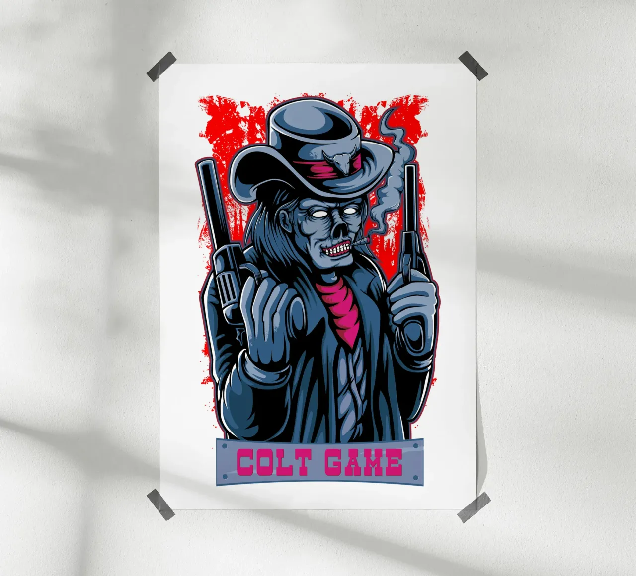 Illustrazione del gioco della Colt carta hahnemühle da Cute