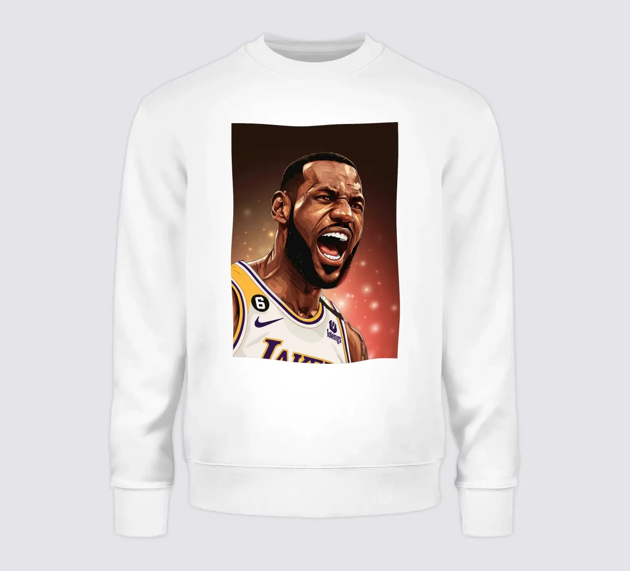 Lebron James portrait (1) felpa da Lembayung art