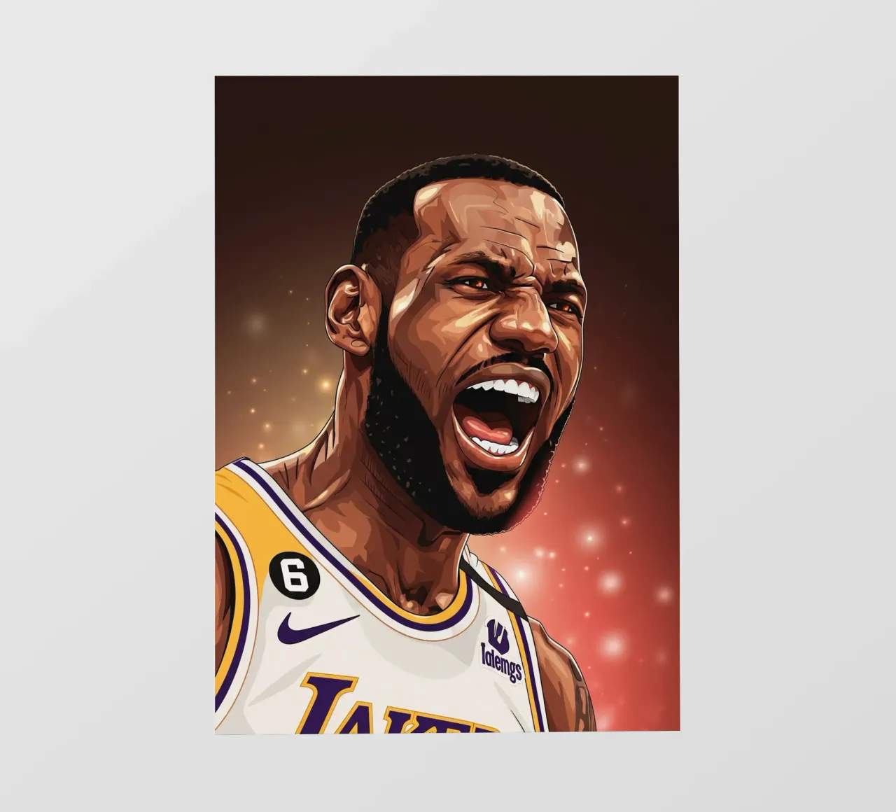 Lebron James portrait (1) telo in pvc da Lembayung art