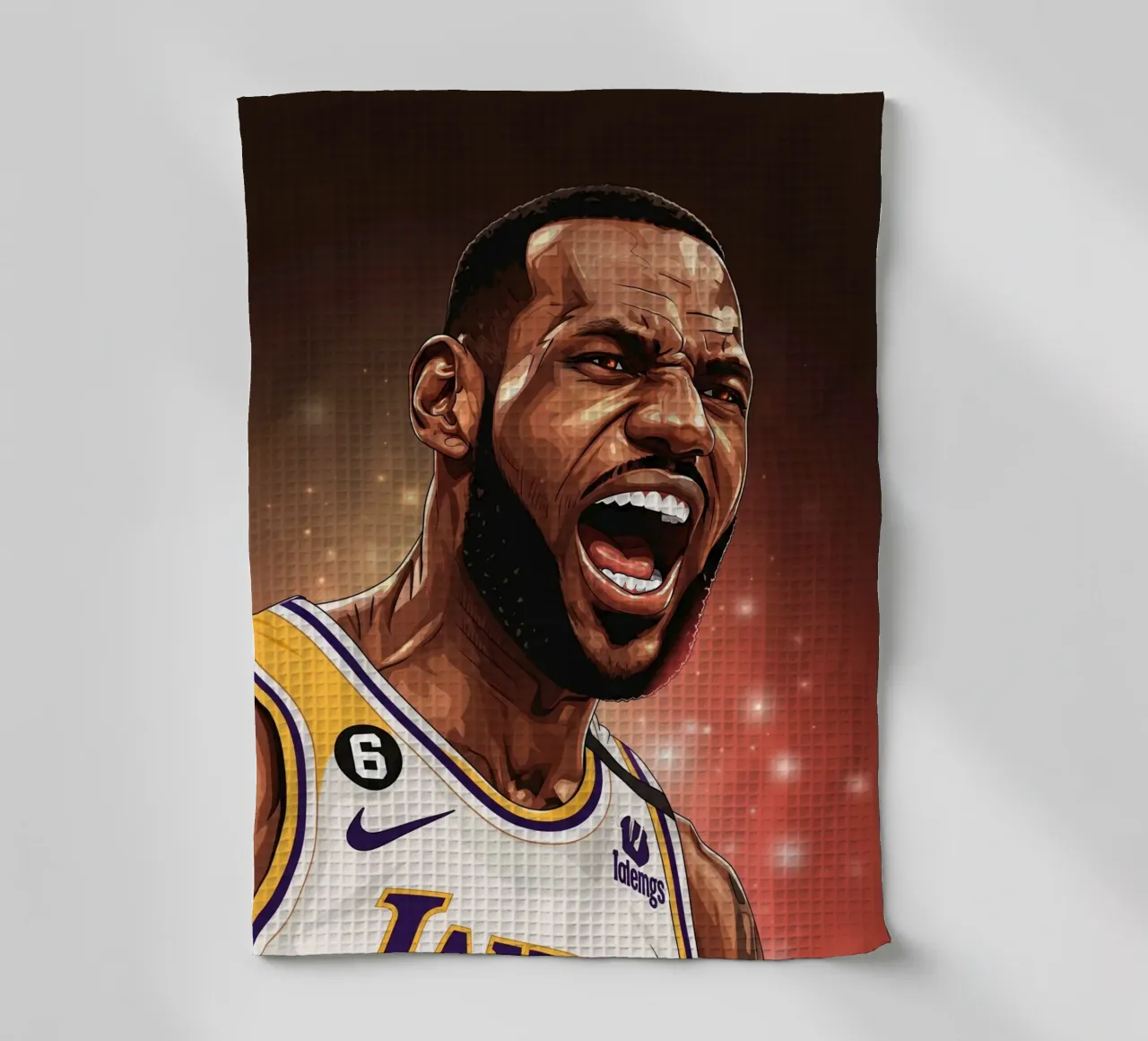 Lebron James portrait (1) canovaccio da cucina da Lembayung art
