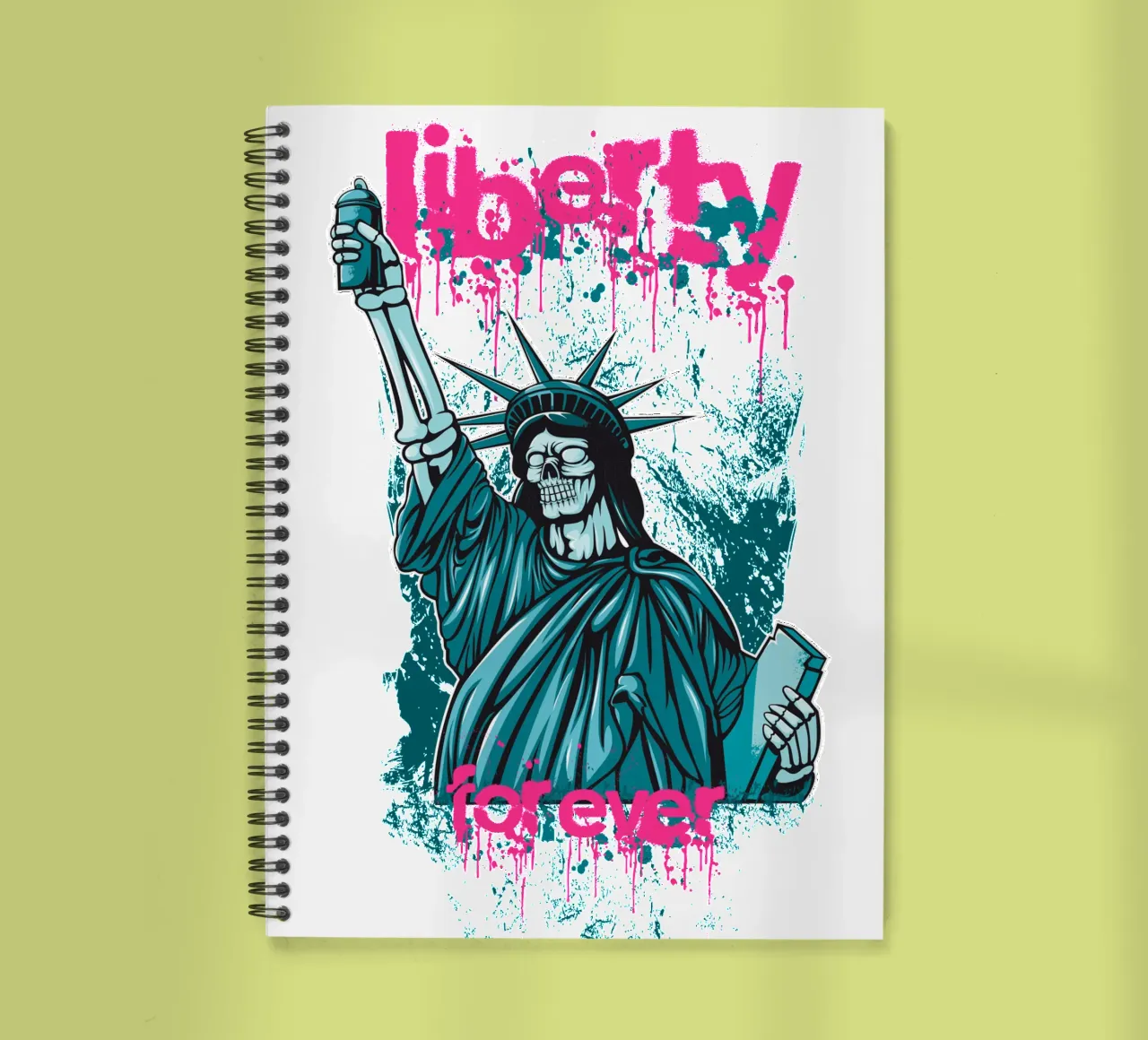 Liberty Forever spiral notebook by Cute