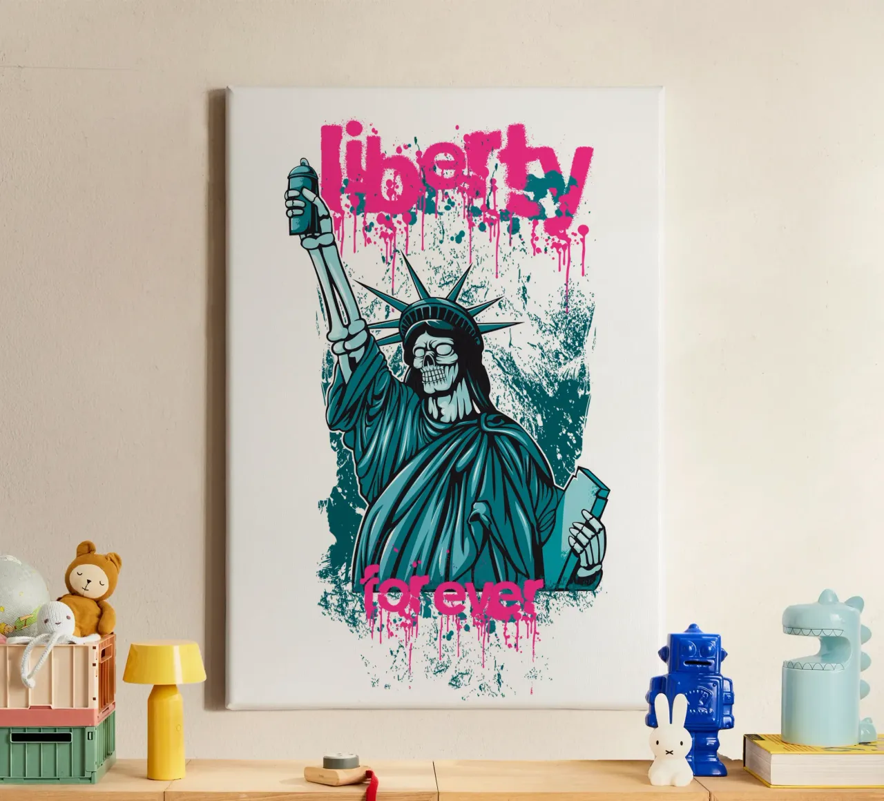 Liberté pour toujours toile de Cute