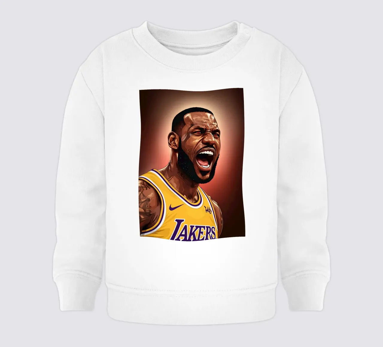 Lebron James portrait (2) felpa neonato da Lembayung art
