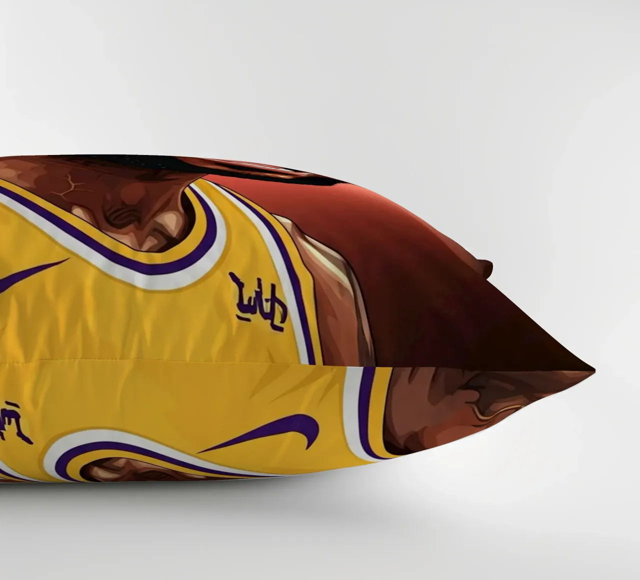 Lebron James portrait (2) cuscino da Lembayung art
