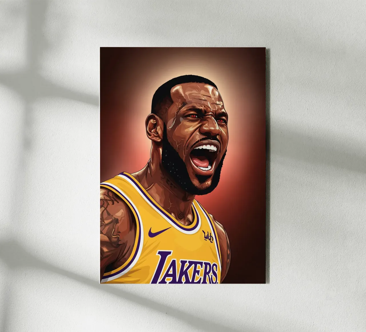 Lebron James portrait (2) alluminio dibond da Lembayung art